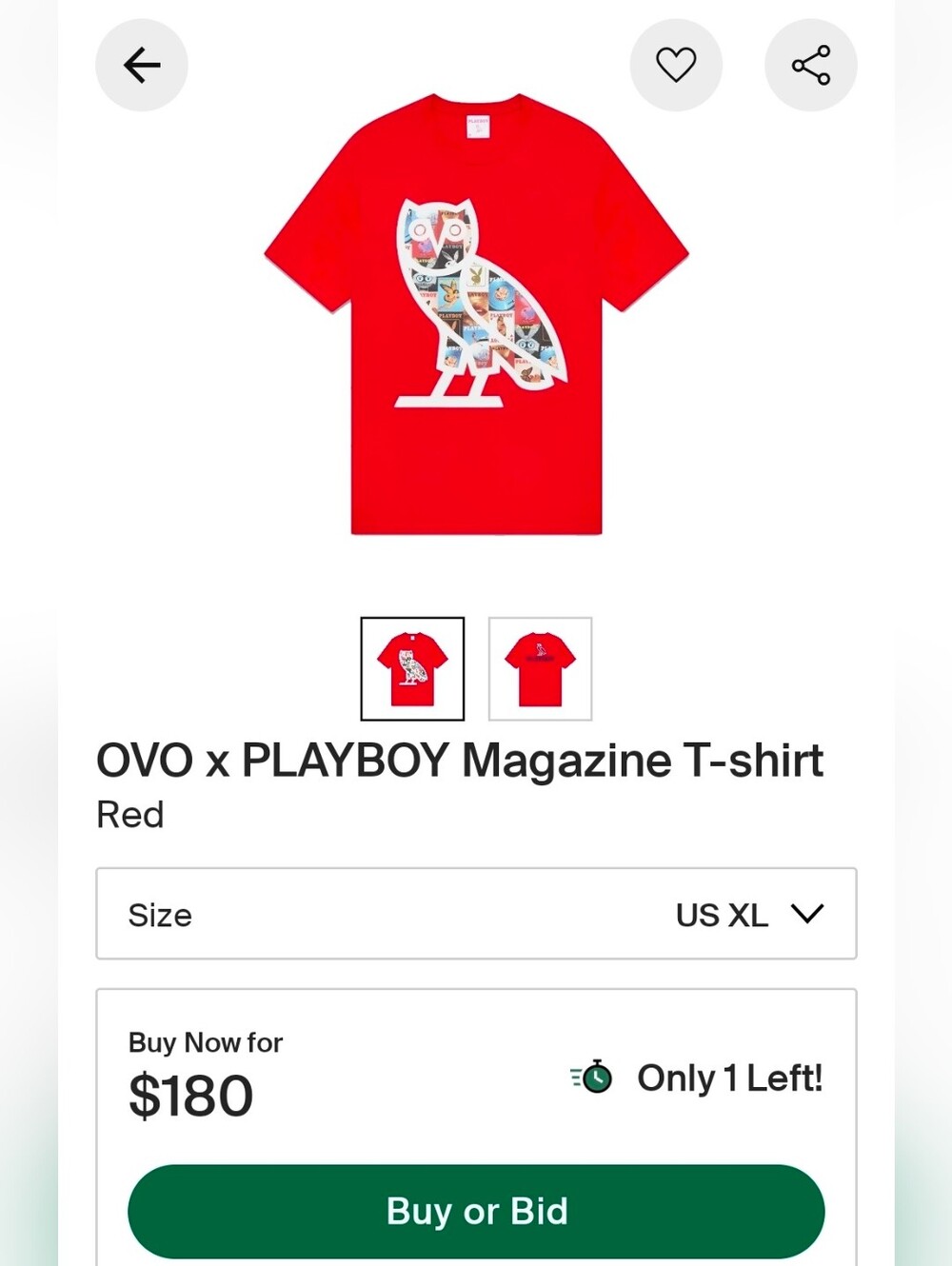 OVO X Playboy Magazine Tee